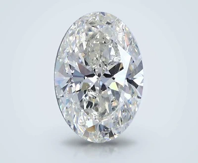3.26ct J SI2 Rare Carat Ideal Cut Oval Diamond