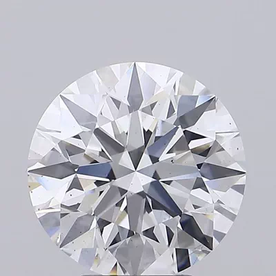 4.51ct F SI1 Rare Carat Ideal Cut Round Lab Grown Diamond