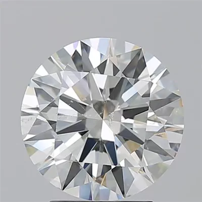 3.10ct J SI2 Rare Carat Ideal Cut Round Diamond
