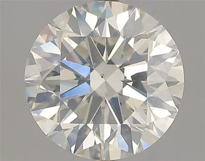 2.51ct K SI2 Rare Carat Ideal Cut Round Diamond