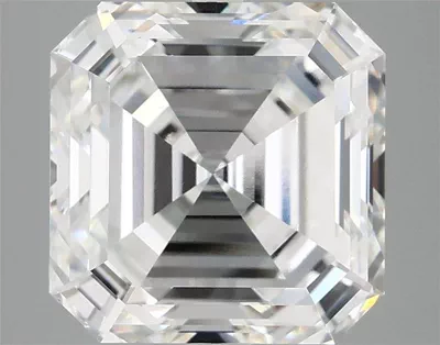 5.04ct F VVS2 Excellent Cut Asscher Lab Grown Diamond