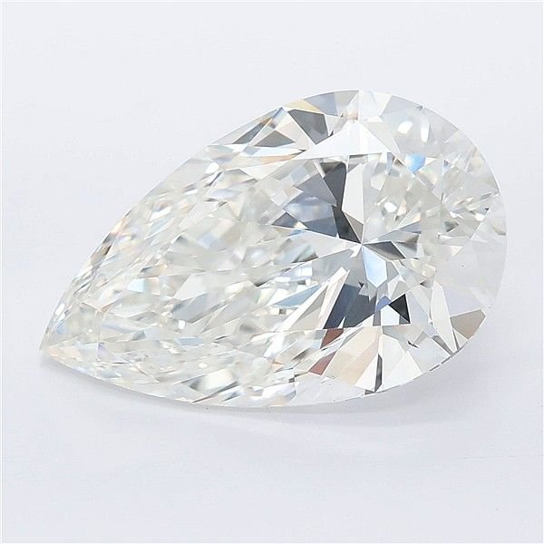 6.08ct F VVS2 Rare Carat Ideal Cut Pear Lab Grown Diamond