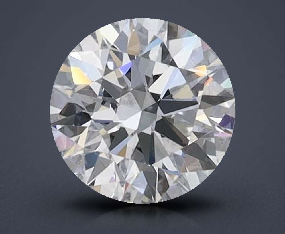 0.61ct D FL Rare Carat Ideal Cut Round Lab Grown Diamond