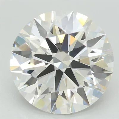 3.09ct F VVS2 Rare Carat Ideal Cut Round Lab Grown Diamond