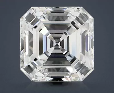 3.05ct F VS1 Rare Carat Ideal Cut Asscher Lab Grown Diamond