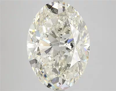 7.03ct K SI2 Rare Carat Ideal Cut Oval Diamond