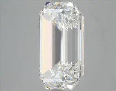 7.04ct F VS1 Rare Carat Ideal Cut Emerald Diamond