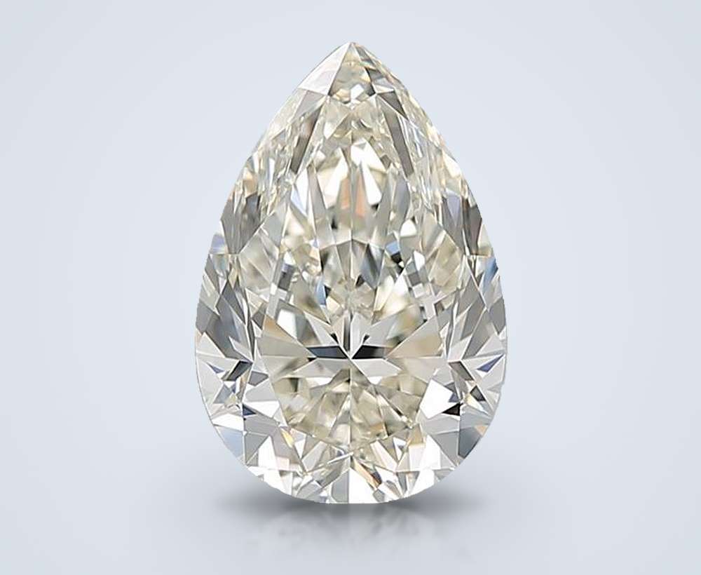 3.02ct J VVS1 Rare Carat Ideal Cut Pear Diamond