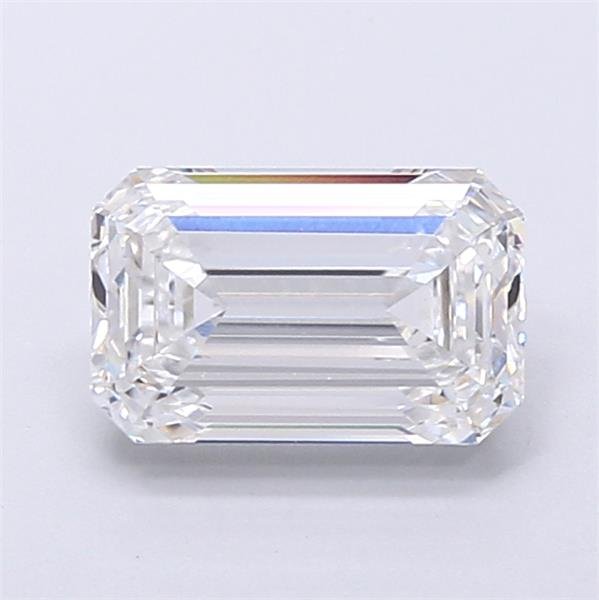 2.01ct E VVS2 Rare Carat Ideal Cut Emerald Lab Grown Diamond