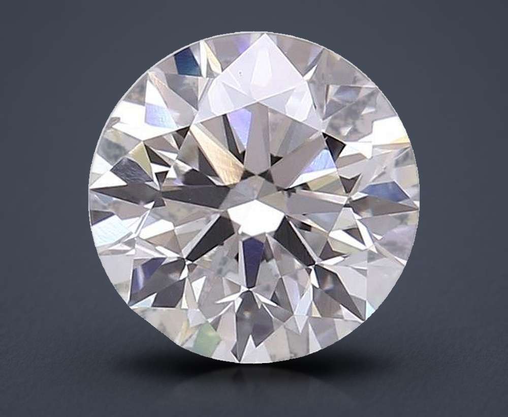 3.01ct G VS2 Rare Carat Ideal Cut Round Lab Grown Diamond