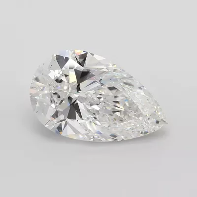 8.10ct E VS2 Rare Carat Ideal Cut Pear Lab Grown Diamond