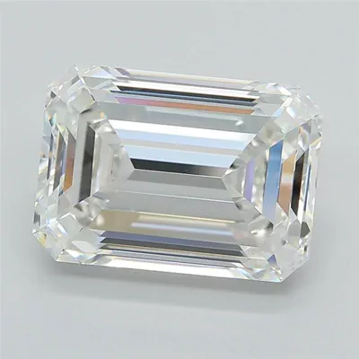 6.01ct F VVS2 Rare Carat Ideal Cut Emerald Lab Grown Diamond