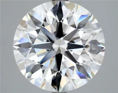 5.01ct F VS2 Rare Carat Ideal Cut Round Diamond