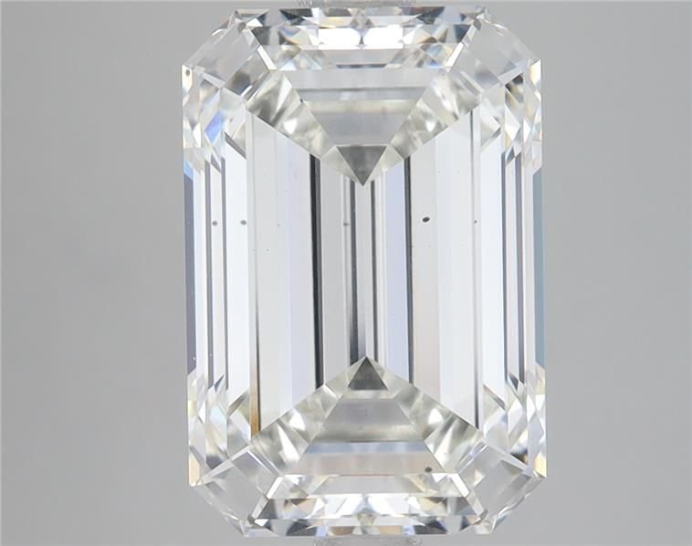 6.07ct H VS2 Rare Carat Ideal Cut Emerald Lab Grown Diamond