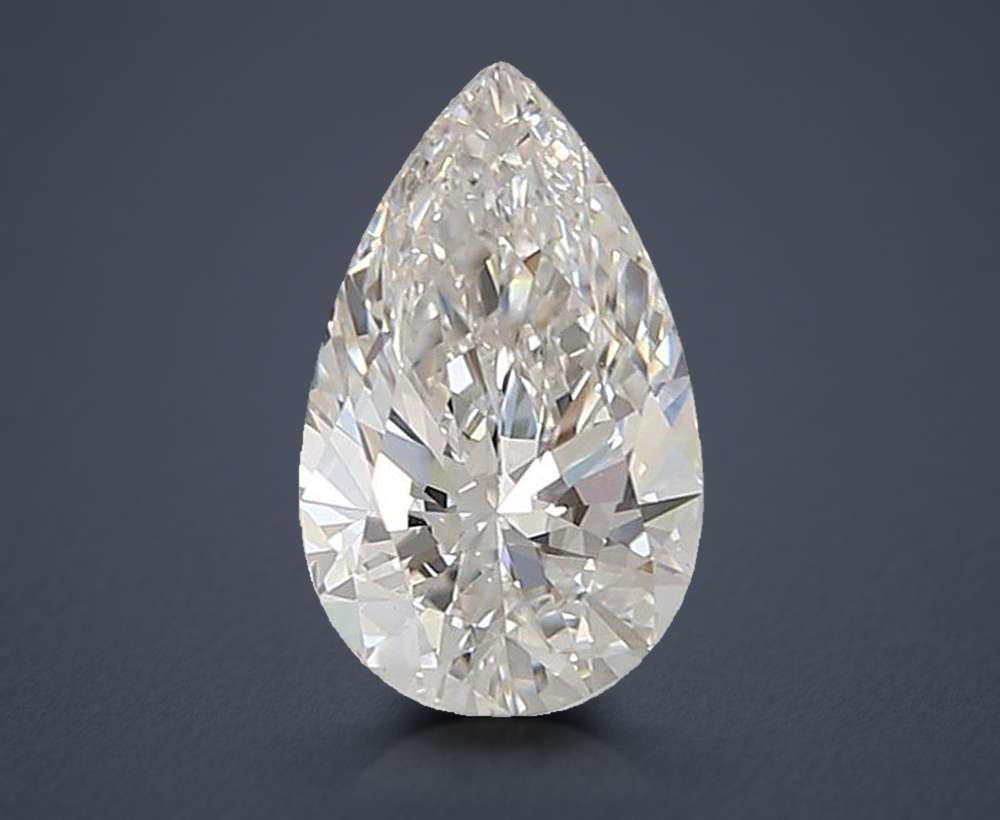 1.74ct F VS1 Rare Carat Ideal Cut Pear Lab Grown Diamond