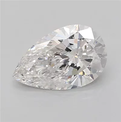 3.04ct F VS1 Rare Carat Ideal Cut Pear Lab Grown Diamond