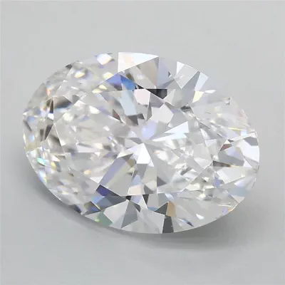 3.02ct D VVS2 Rare Carat Ideal Cut Oval Lab Grown Diamond