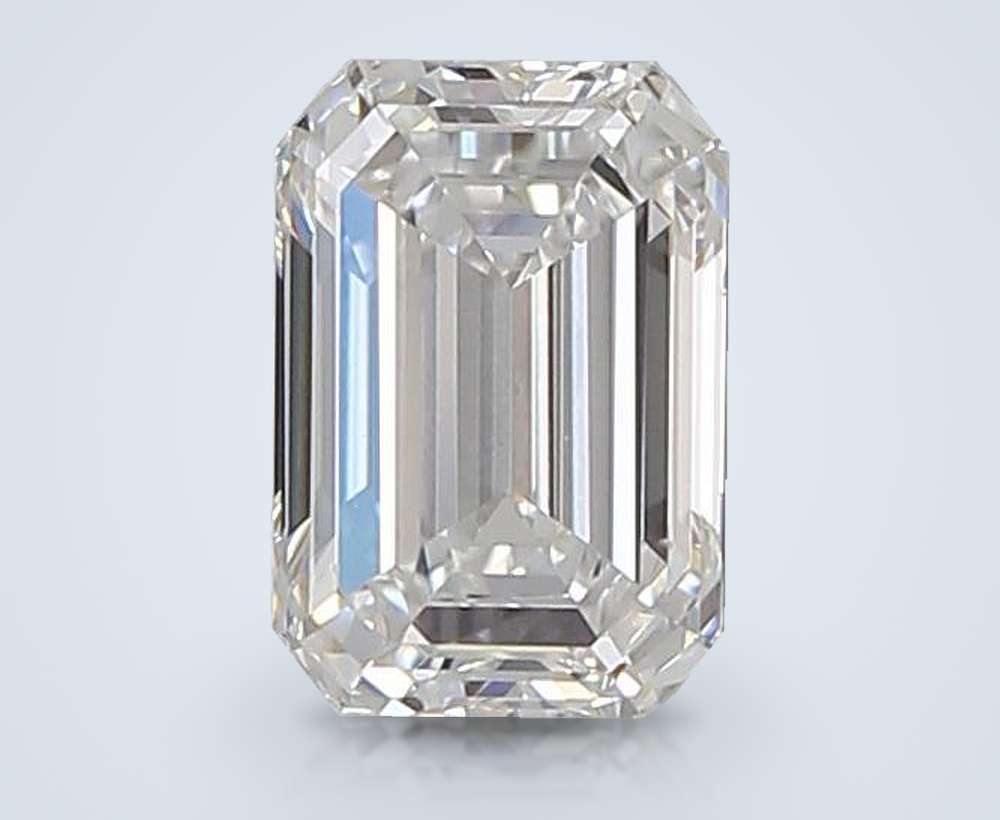 1.32ct D VVS2 Rare Carat Ideal Cut Emerald Lab Grown Diamond