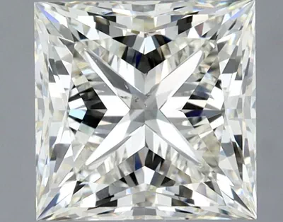 3.02ct K SI1 Rare Carat Ideal Cut Princess Diamond