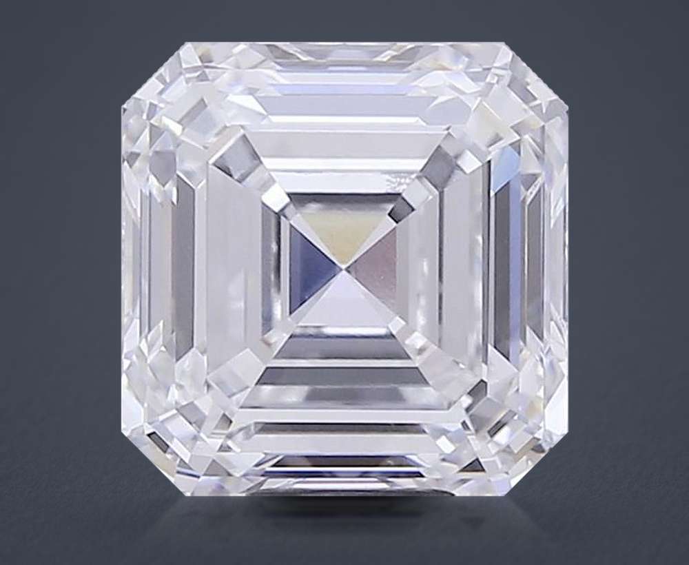 10.07ct D VVS2 Rare Carat Ideal Cut Asscher Lab Grown Diamond