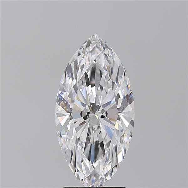 3.04ct D SI2 Rare Carat Ideal Cut Marquise Diamond