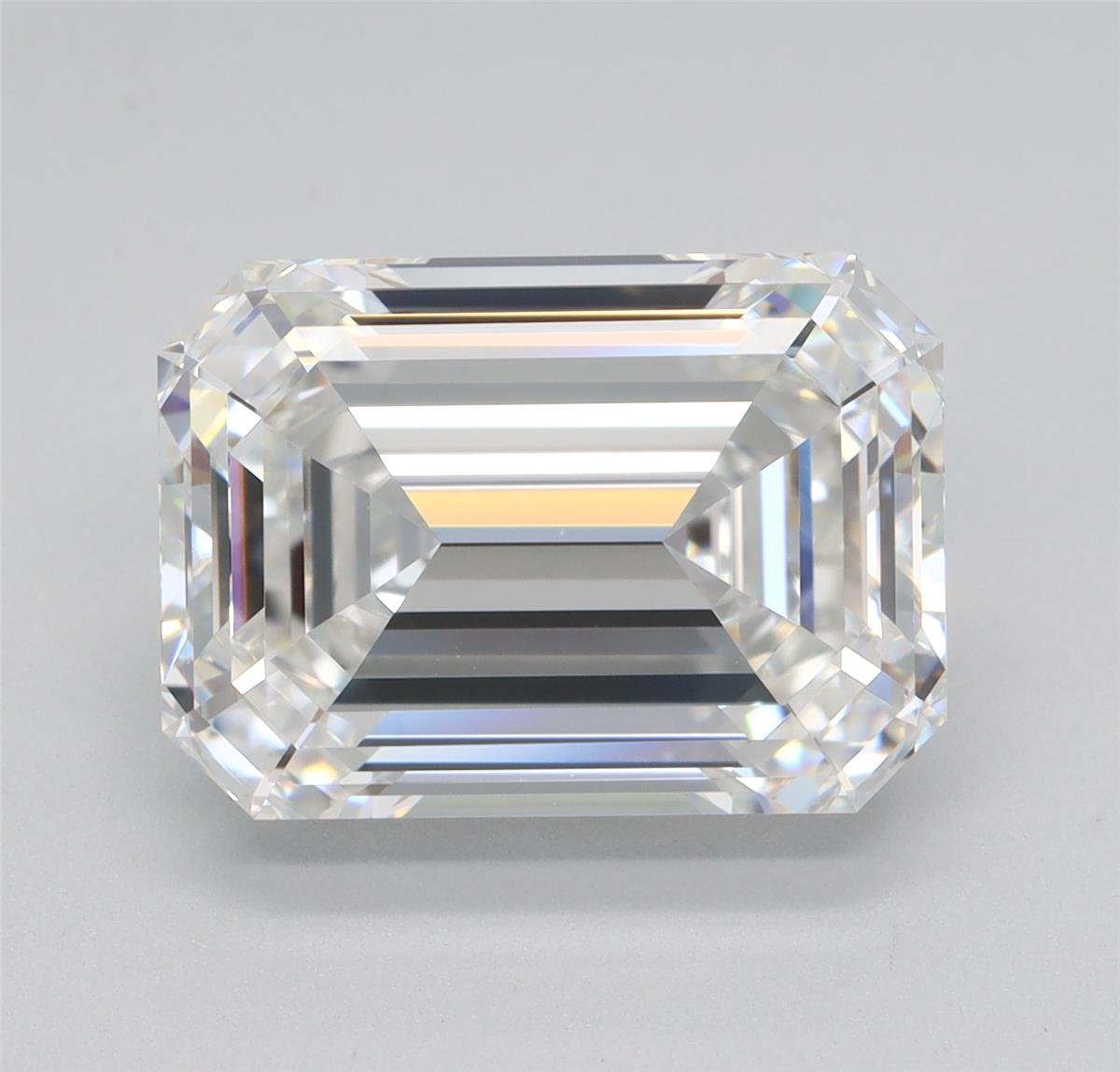 5.02ct F VS1 Rare Carat Ideal Cut Emerald Lab Grown Diamond