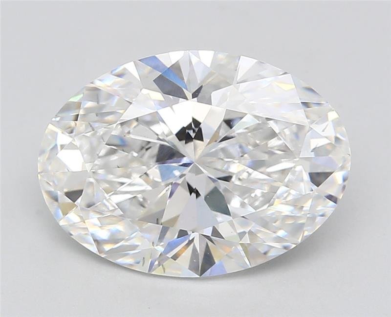 4.20ct D VS2 Rare Carat Ideal Cut Oval Lab Grown Diamond