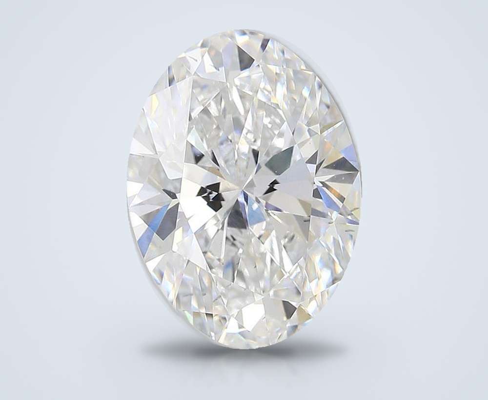 4.20ct D VS2 Rare Carat Ideal Cut Oval Lab Grown Diamond