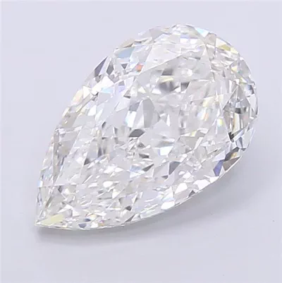 3.20ct F VVS2 Very Good Cut Pear Lab Grown Diamond