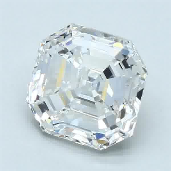 3.02ct G IF Very Good Cut Asscher Diamond