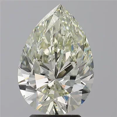 3.15ct K VVS2 Rare Carat Ideal Cut Pear Diamond