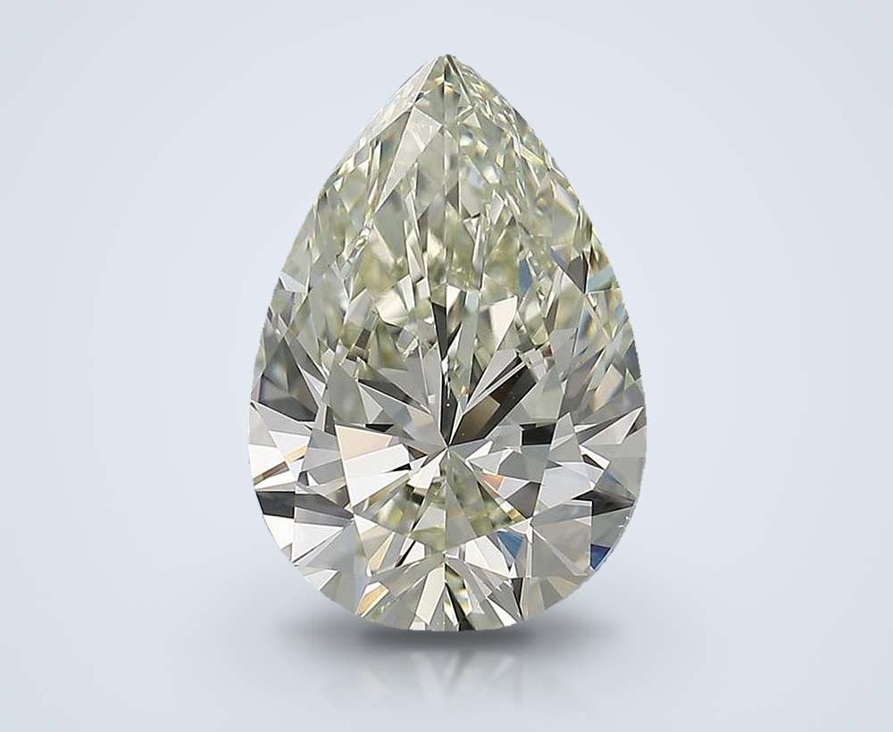3.15ct K VVS2 Rare Carat Ideal Cut Pear Diamond