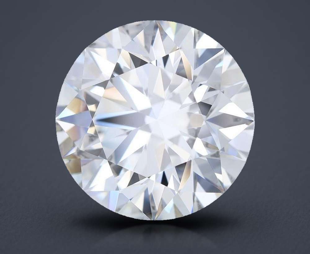 5.14ct F VS1 Rare Carat Ideal Cut Round Diamond