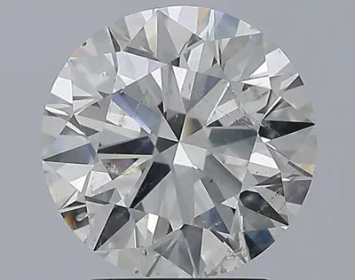 2.81ct J SI2 Rare Carat Ideal Cut Round Diamond