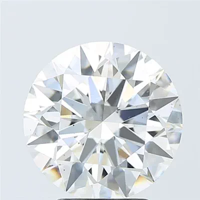 4.09ct F SI1 Rare Carat Ideal Cut Round Lab Grown Diamond