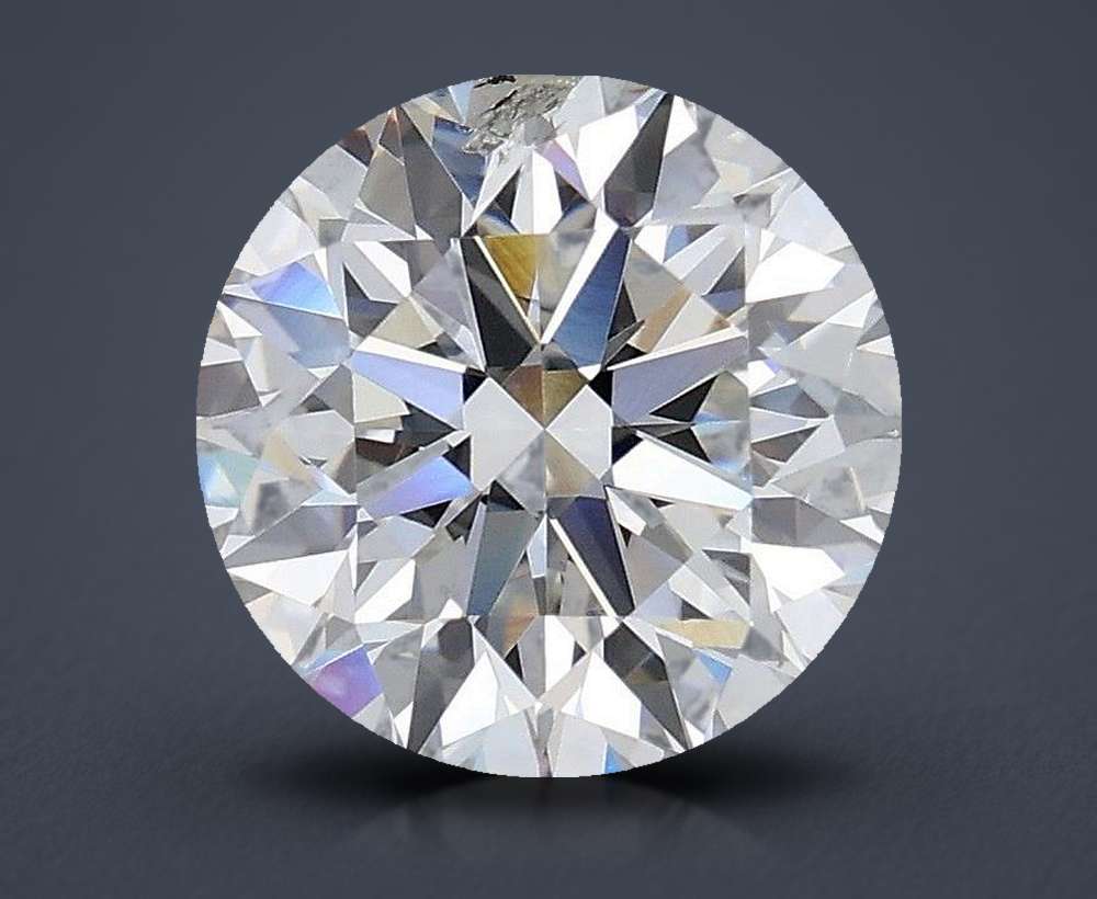 2.88ct F SI2 Excellent Cut Round Lab Grown Diamond