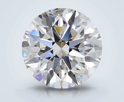 2.88ct F SI2 Excellent Cut Round Lab Grown Diamond