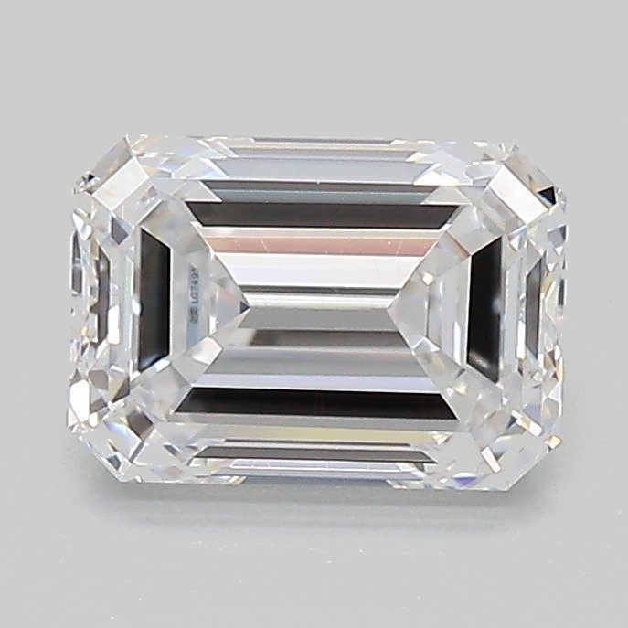 1.55ct D VS2 Excellent Cut Emerald Lab Grown Diamond