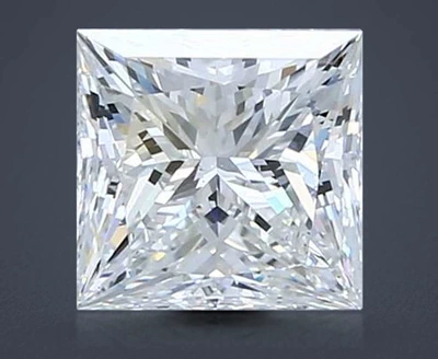 1.50ct H VS2 Rare Carat Ideal Cut Princess Diamond