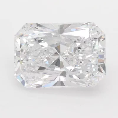 1.54ct D VVS2 Rare Carat Ideal Cut Radiant Lab Grown Diamond
