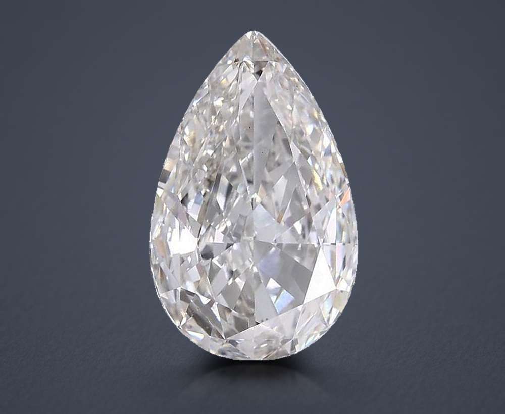 31.10ct H VS2 Very Good Cut Pear Lab Grown Diamond