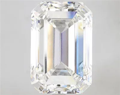15.01ct F VVS2 Very Good Cut Emerald Lab Grown Diamond
