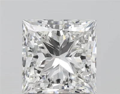 3.04ct H VS2 Rare Carat Ideal Cut Princess Lab Grown Diamond