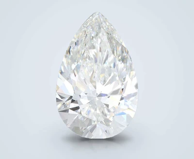 9.58ct F VVS2 Rare Carat Ideal Cut Pear Lab Grown Diamond
