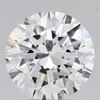 3.01ct G SI1 Rare Carat Ideal Cut Round Diamond