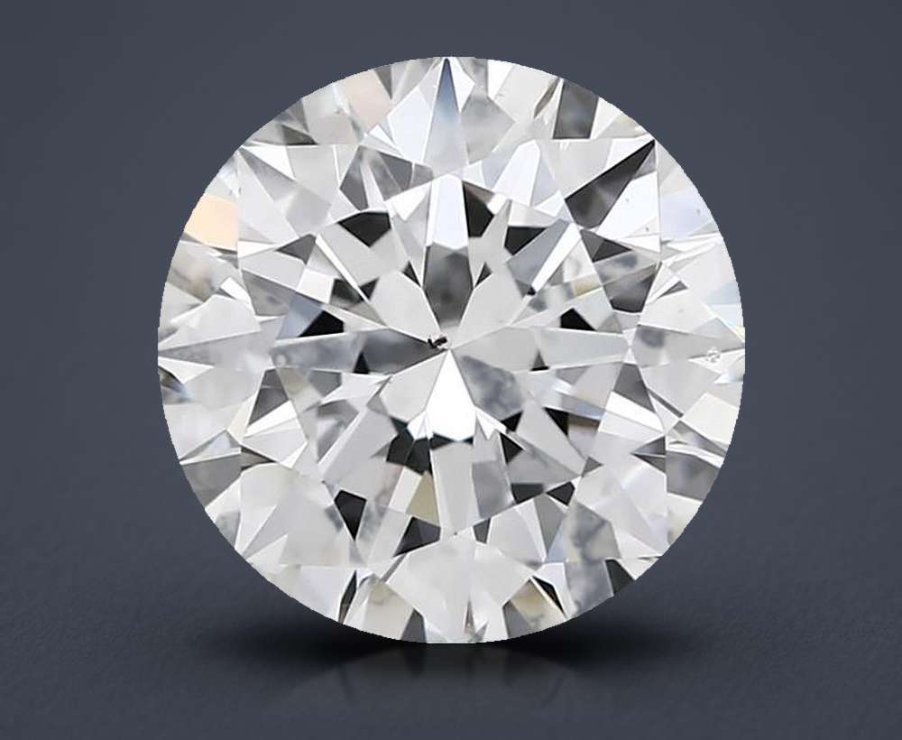 3.01ct G SI1 Rare Carat Ideal Cut Round Diamond
