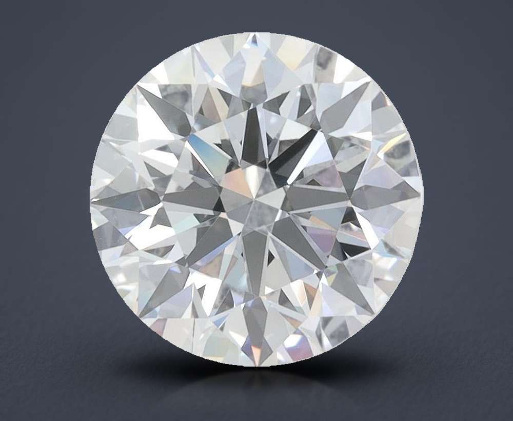 4.02ct F VVS1 Rare Carat Ideal Cut Round Lab Grown Diamond