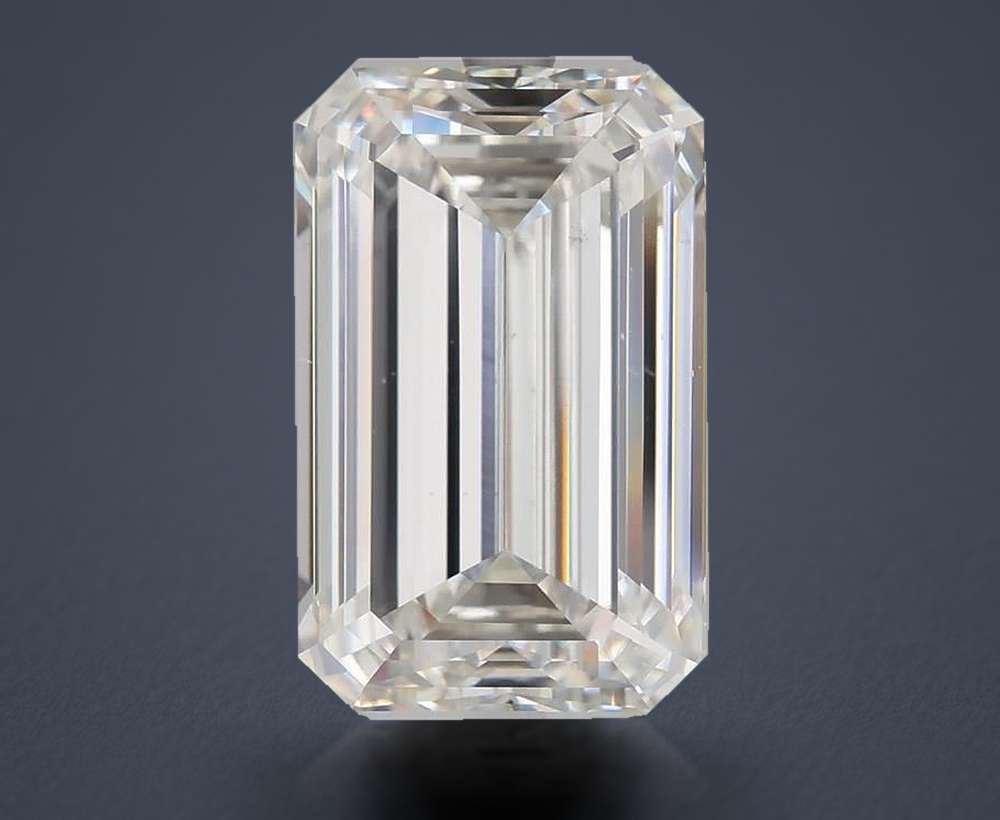 9.00ct H VS2 Rare Carat Ideal Cut Emerald Lab Grown Diamond