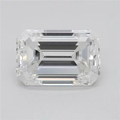 1.50ct H SI1 Rare Carat Ideal Cut Emerald Diamond