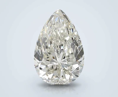3.01ct K SI2 Rare Carat Ideal Cut Pear Diamond